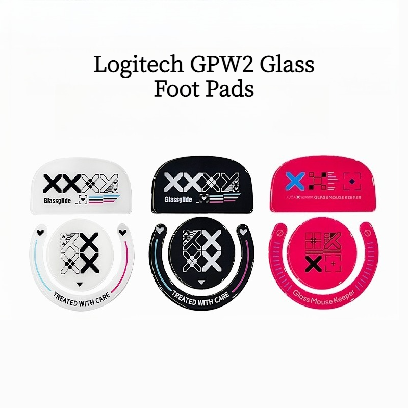 Logitech Mouse G Pro X Superlight - Tempered Glass Mouse Skates for Logitech