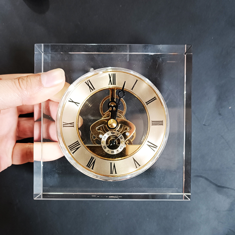 Crystal Silent Table Clock Lux - Accessories For Your Gaming Room review and price