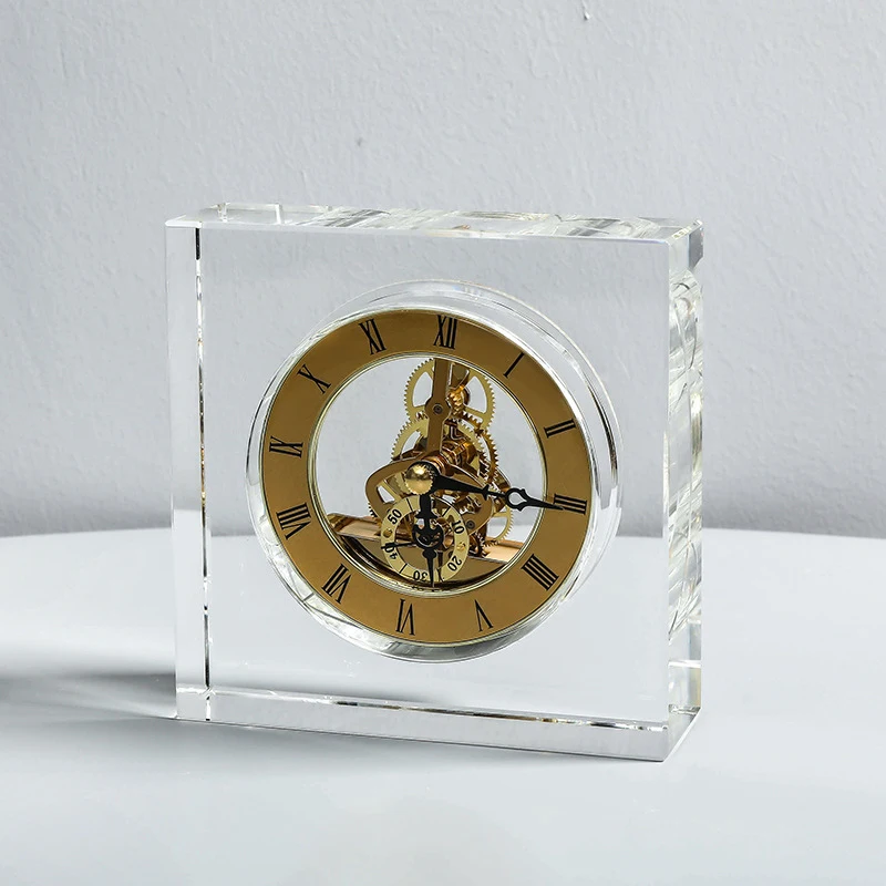 Crystal Silent Table Clock Lux - Accessories For Your Gaming Room review and price