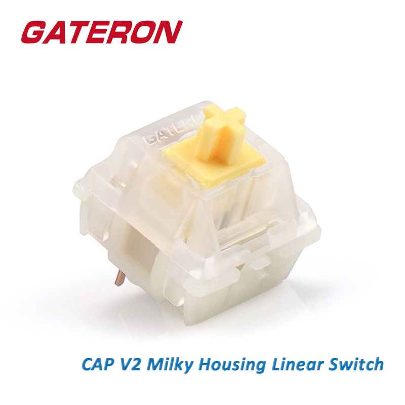 GATERON CAP Milky Yellow Linea - Gaming Accessories Aesthetic review and price