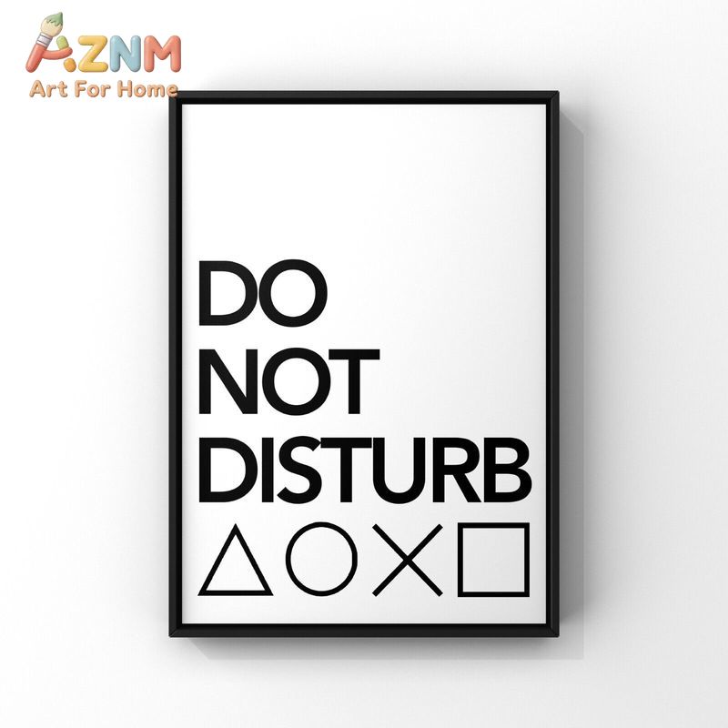 AZNM Black White Gaming Canvas - Gaming Accessories For Room review and price