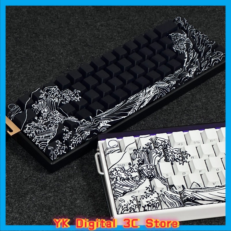 Ukiyo‑e themed anime keycaps m - Gaming Accessories Aesthetic review and price