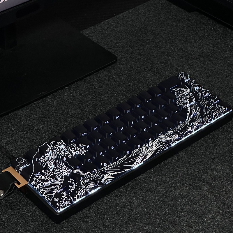 Ukiyo‑e themed anime keycaps m - Gaming Accessories Aesthetic review and price